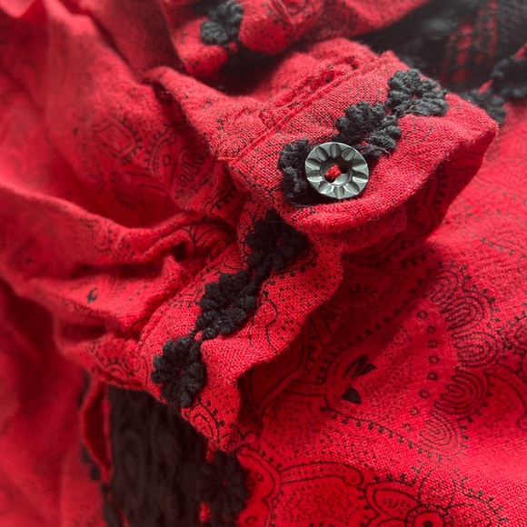 Free People Tribal Grunge Dress -Size 4 - Picture 6 of 6